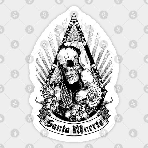 Santa Muerte Sticker by ToleStyle